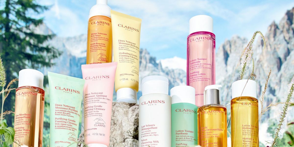 Clarins make-up removers and cleansers